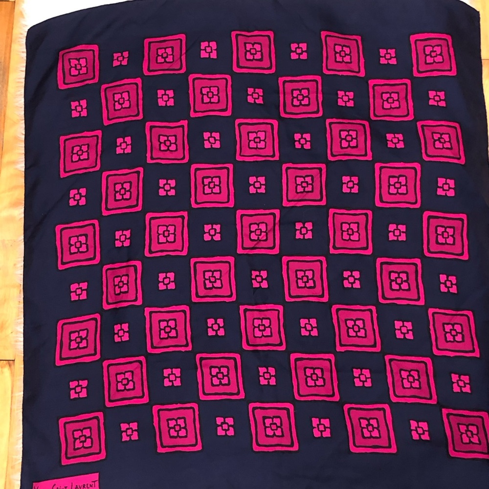 Yves Saint Laurent Silk Scarf - Picture 4 of 16